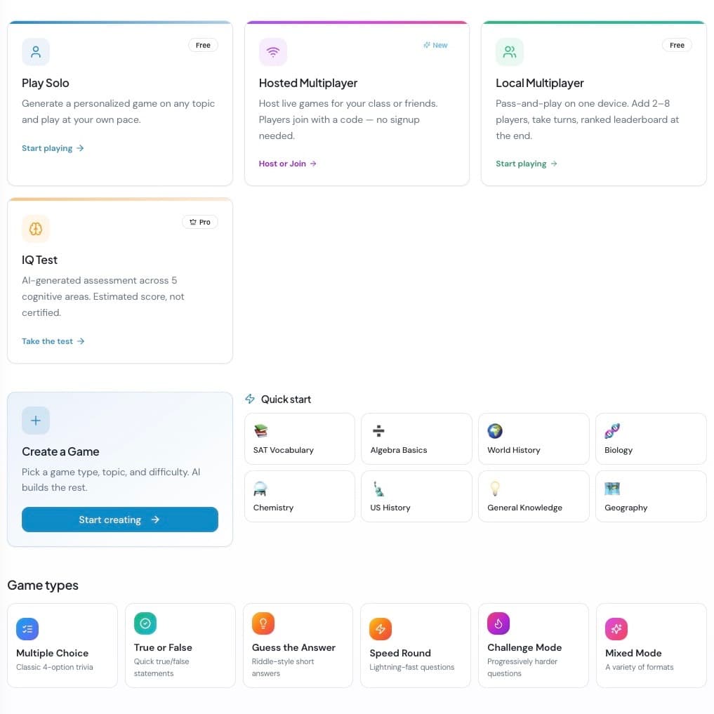 IvyWay AI game mode dashboard